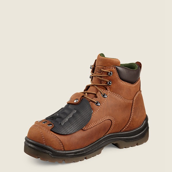 Safety Støvler Herre - Red Wing King Toe® - 6-Inch Toe Metguard - Brune - QVNLIC-645